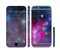 The Pink & Blue Galaxy Sectioned Skin Series for the Apple iPhone 6/6s Plus