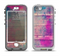 The Pink & Blue Grunge Wood Planks Apple iPhone 5-5s LifeProof Nuud Case Skin Set