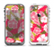 The Pink & Green Hawaiian Floral Pattern V4 Apple iPhone 5-5s LifeProof Fre Case Skin Set