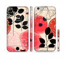 The Pink Nature Layered Pattern V1 Sectioned Skin Series for the Apple iPhone 6/6s Plus