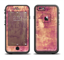 The Pink Paint Splattered Brick Wall Apple iPhone 6/6s LifeProof Fre Case Skin Set