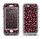 The Pink Paw Prints on Black Apple iPhone 5-5s LifeProof Nuud Case Skin Set