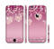 The Pink Sparkly Chandelier Hearts Sectioned Skin Series for the Apple iPhone 6/6s