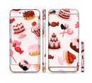 The Pink Sweet Treats Pattern Sectioned Skin Series for the Apple iPhone 6/6s
