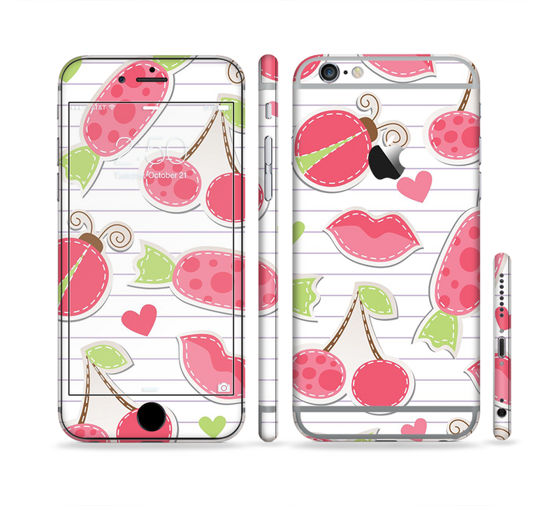 The Pink Treats N Such Sectioned Skin Series for the Apple iPhone 6/6s Plus