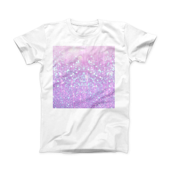 The Pink Unfocused Orbs of Light ink-Fuzed Front Spot Graphic Unisex Soft-Fitted Tee Shirt
