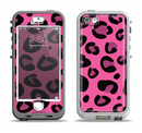 The Pink Vector Cheetah Print Apple iPhone 5-5s LifeProof Nuud Case Skin Set