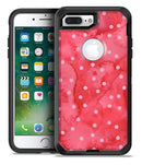 The Pink WAtercolor Grunge with Polka Dots - iPhone 7 or 7 Plus Commuter Case Skin Kit