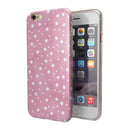 The Pink Watercolor Surface with White Polka Dots iPhone 6/6s or 6/6s Plus 2-Piece Hybrid INK-Fuzed Case