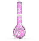 The Pink & White Lace Pattern Skin Set for the Beats by Dre Solo 2 Wireless Headphones