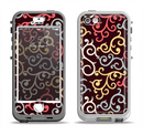 The Pink, Yellow and Blue Vector Swirls Apple iPhone 5-5s LifeProof Nuud Case Skin Set