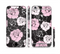 The Pink and Black Rose Pattern V3 Sectioned Skin Series for the Apple iPhone 6/6s