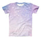The Pink and Blue Grungy Abstract ink-Fuzed Unisex All Over Full-Printed Fitted Tee Shirt
