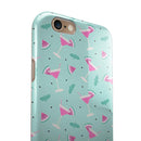 The Pink and Mint Watermelon Cocktail Pattern iPhone 6/6s or 6/6s Plus 2-Piece Hybrid INK-Fuzed Case