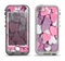The Pink and Purple Candy Hearts Apple iPhone 5-5s LifeProof Nuud Case Skin Set