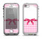 The Pink and White Plaid with Lace and Ribbon Apple iPhone 5-5s LifeProof Nuud Case Skin Set