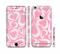 The Pink and White Vector Swirly Heart Pattern Sectioned Skin Series for the Apple iPhone 6/6s Plus