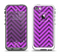The Purple & Black Sketch Chevron Apple iPhone 5-5s LifeProof Fre Case Skin Set