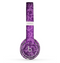 The Purple Bright Lace Pattern Skin Set for the Beats by Dre Solo 2 Wireless Headphones