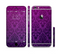 The Purple Delicate Foliage Pattern Sectioned Skin Series for the Apple iPhone 6/6s