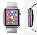 The Purple Fabric Texture Full-Body Skin Set for the Apple Watch
