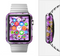 The Purple Flowers Full-Body Skin Set for the Apple Watch
