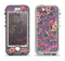The Purple, Green, and Blue Vector Floral Pattern Apple iPhone 5-5s LifeProof Nuud Case Skin Set