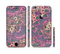 The Purple, Green, and Blue Vector Floral Pattern Sectioned Skin Series for the Apple iPhone 6/6s