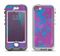 The Purple and Blue Paintburst Apple iPhone 5-5s LifeProof Nuud Case Skin Set