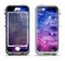 The Purple and Blue Scattered Stars Apple iPhone 5-5s LifeProof Nuud Case Skin Set