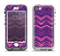 The Purple and Pink Overlapping Chevron V3 Apple iPhone 5-5s LifeProof Nuud Case Skin Set