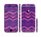 The Purple and Pink Overlapping Chevron V3 Sectioned Skin Series for the Apple iPhone 6/6s Plus