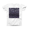 The Purple and blavck Unfocused Orbs of Light ink-Fuzed Front Spot Graphic Unisex Soft-Fitted Tee Shirt