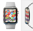 The Rainbow Chevron Over Digital Camouflage Full-Body Skin Set for the Apple Watch