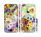 The Rainbow Colored Unfocused Light Circles Sectioned Skin Series for the Apple iPhone 6/6s Plus