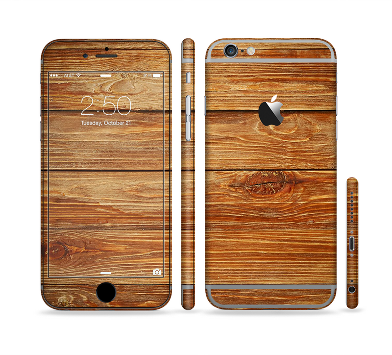 The Raw WoodGrain Sectioned Skin Series for the Apple iPhone 6/6s Plus