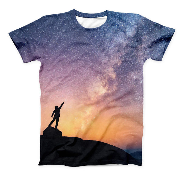 The Reach for the Stars ink-Fuzed Unisex All Over Full-Printed Fitted Tee Shirt