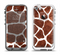 The Real Giraffe Animal Print Apple iPhone 5-5s LifeProof Fre Case Skin Set