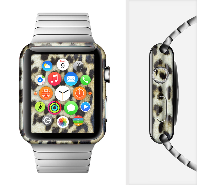 The Real Leopard Hide V3 Full-Body Skin Set for the Apple Watch