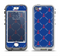 The Red & Blue Seamless Anchor Pattern Apple iPhone 5-5s LifeProof Nuud Case Skin Set
