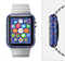 The Red & Blue Seamless Anchor Pattern Full-Body Skin Set for the Apple Watch