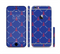 The Red & Blue Seamless Anchor Pattern Sectioned Skin Series for the Apple iPhone 6/6s