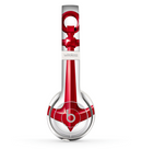 The Red Glossy Anchor Skin Set for the Beats by Dre Solo 2 Wireless Headphones