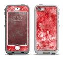 The Red Splotted Paint Texture Apple iPhone 5-5s LifeProof Nuud Case Skin Set