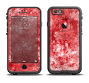 The Red Splotted Paint Texture Apple iPhone 6/6s LifeProof Fre Case Skin Set