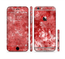 The Red Splotted Paint Texture Sectioned Skin Series for the Apple iPhone 6/6s Plus