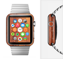 The Red Tinted WoodGrain Full-Body Skin Set for the Apple Watch