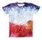 The Red White & Blue Paint Splotches ink-Fuzed Unisex All Over Full-Printed Fitted Tee Shirt