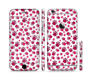 The Red & White Paw Prints Sectioned Skin Series for the Apple iPhone 6/6s