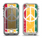 The Red, Yellow & Green Layered Peace Apple iPhone 5-5s LifeProof Nuud Case Skin Set